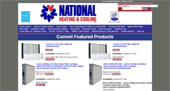 Desktop Screenshot of nationalheatingsales.com